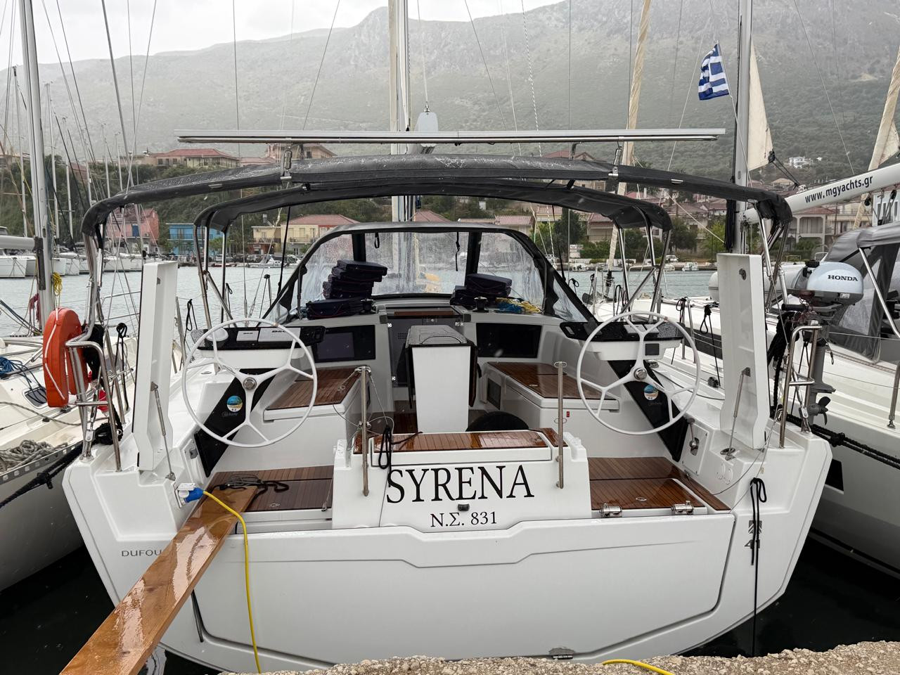 Dufour 41 eco solar sailboat charter in Pálairos, Greece