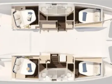 Location à Álimos - Fountaine Pajot Fountaine Pajot FP 44 Quatuor - 4 + 2 cab. sur SamBoat