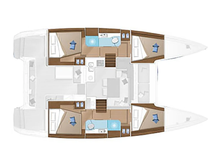 Location bateau Bormes-les-Mimosas pas cher Lagoon 40/4 cab, 2WC