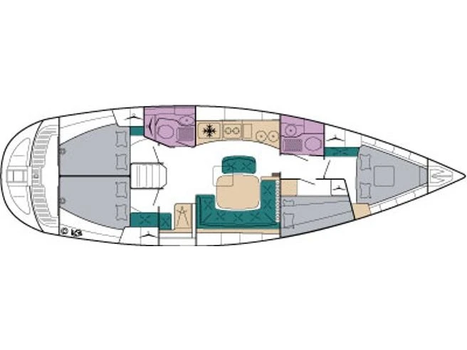 Location bateau Ávdira pas cher Bavaria 44 /4cab