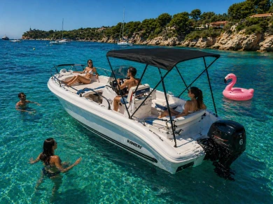Ranieri Shark 17 charter bareboat or captained in  Saint-Laurent-du-Var