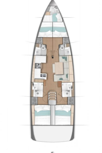 Location bateau Jeanneau Sun Odyssey 490 à Kaštela sur Samboat