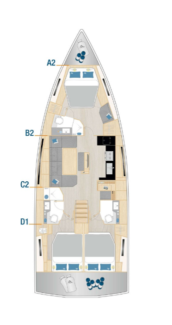 Hanse Hanse 460 a louer à Lefkáda