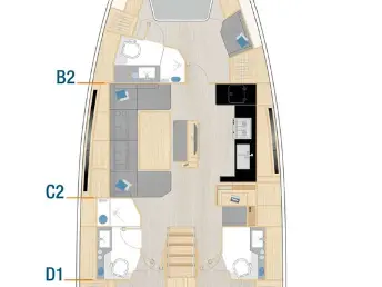 Hanse Hanse 460 a louer à Lefkáda