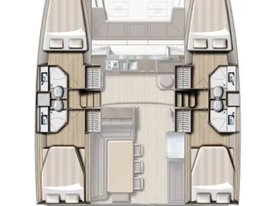 Location Catamaran à Plataniás - Bali Bali 4.3