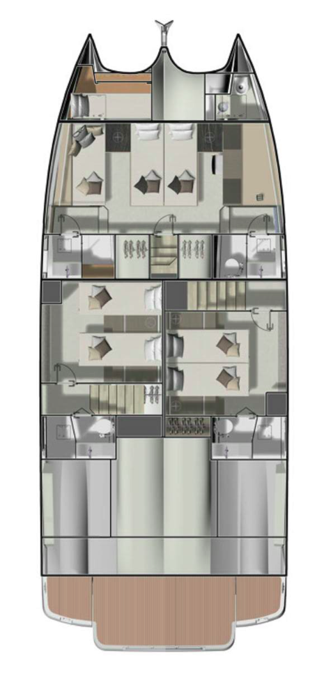 Location bateau Prestige Yachts Prestige M48 - 3 + 1 cab. à Split sur Samboat