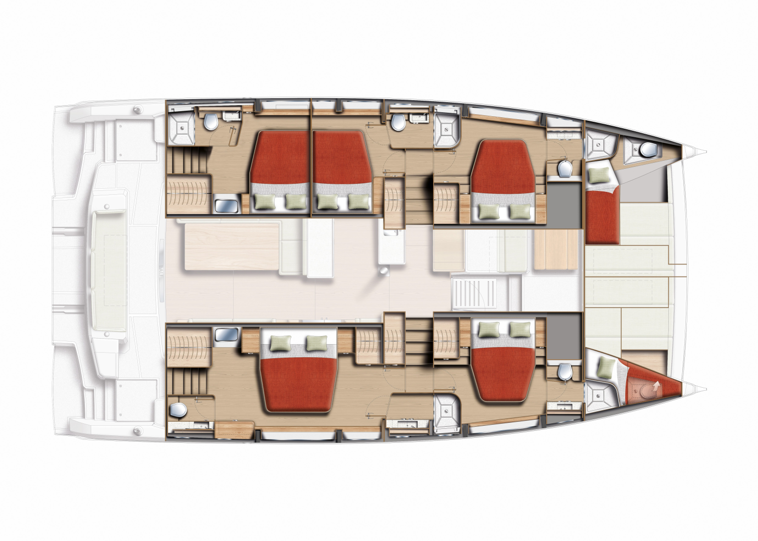 Location bateau Kaštela pas cher Bali 5.2 - 5 + 2 cab.