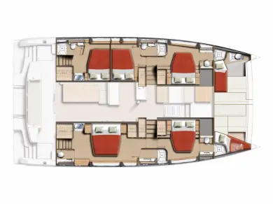 Location bateau Kaštela pas cher Bali 5.2 - 5 + 2 cab.