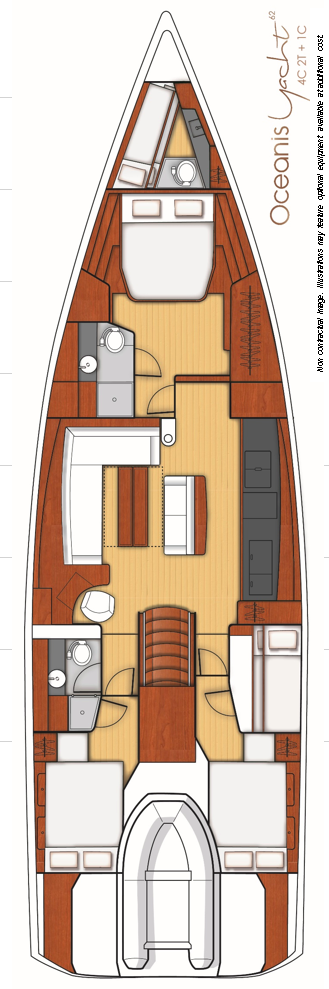 Location bateau Bénéteau Oceanis Yacht 62 à Seget Donji sur Samboat
