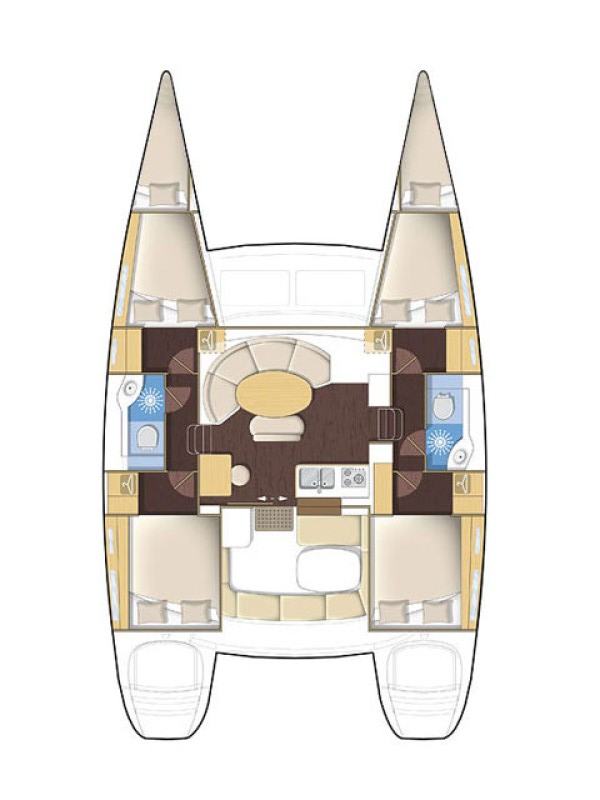 Location bateau Komolac pas cher Lagoon 380