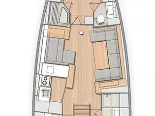 Bénéteau Oceanis 54 a louer à Seget Donji