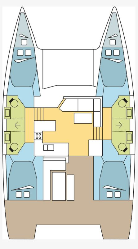 Fountaine Pajot Astrea 42 a louer à Le Marin