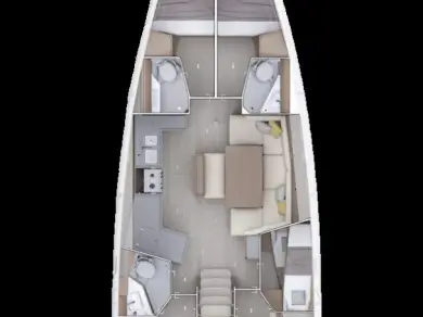 Location à Álimos - Bénéteau Oceanis 47 - 4 cab. sur SamBoat