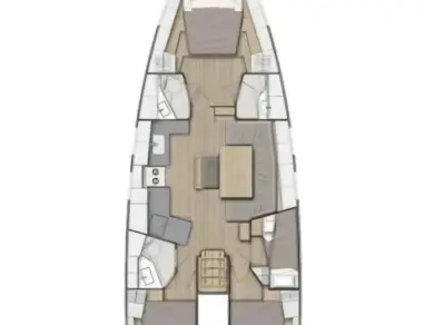 Location à Seget Donji - Bénéteau Oceanis 47 - 4 cab. sur SamBoat