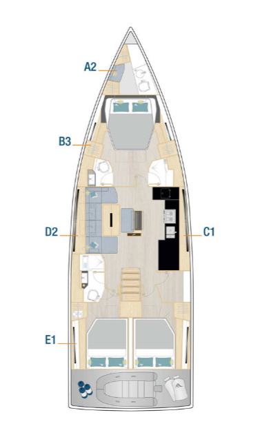 Location à Marseille - Hanse Hanse 510 sur SamBoat