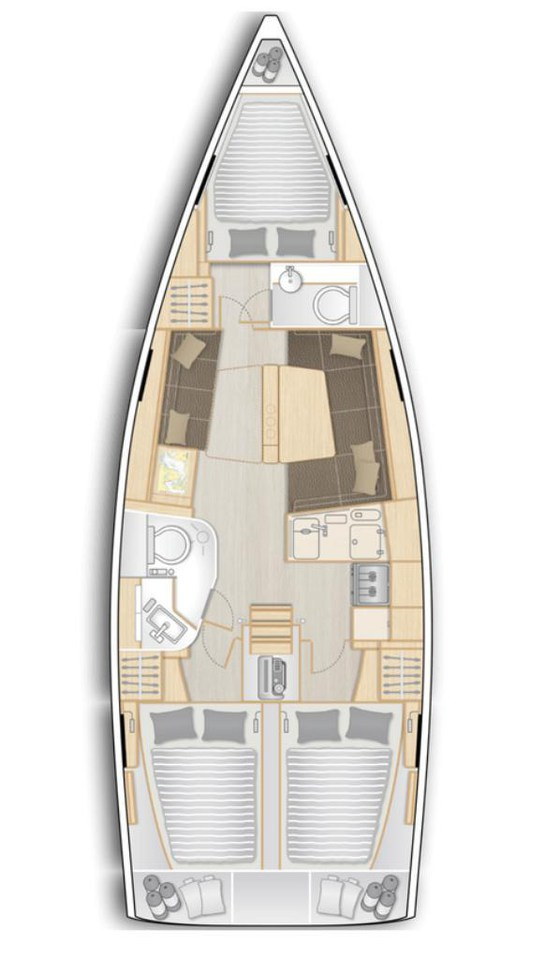 Location bateau Hanse Hanse 388 à Dénia sur Samboat