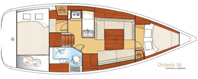 Bénéteau Oceanis 34 a louer à San Vincenzo