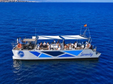 Huur Catamaran met of zonder schipper Serenity in Puerto Marina Benalmadena