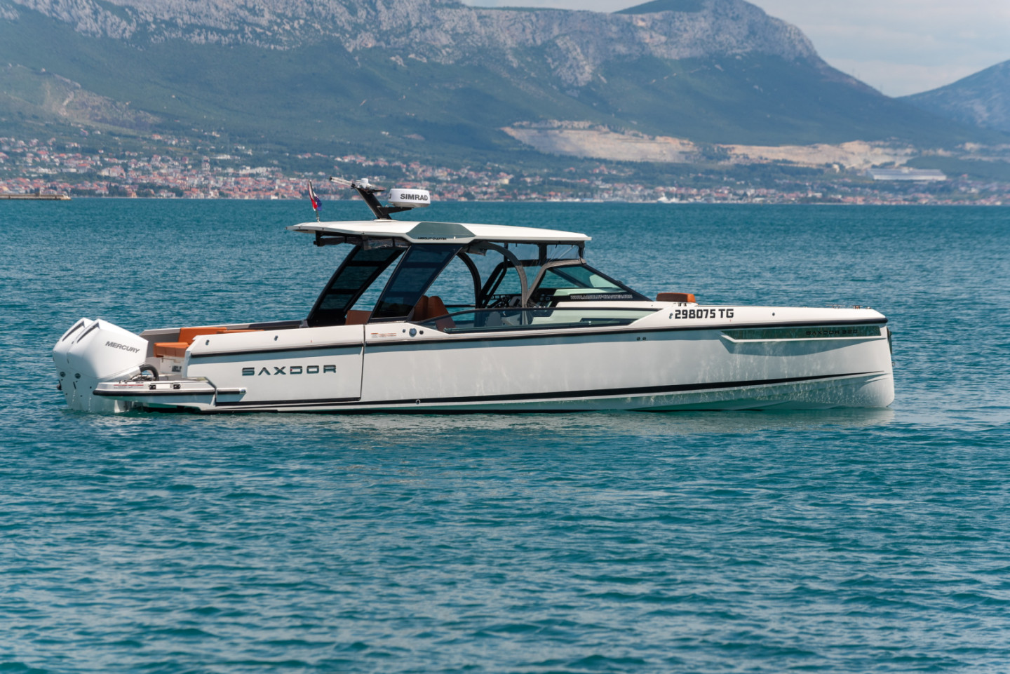 Saxdor 320 GTO eco solar motorboat charter from Matejuška marina, Split