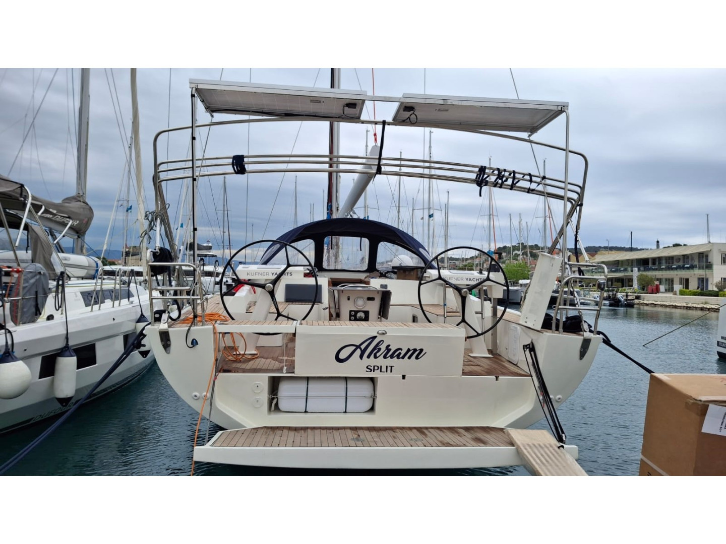 Akram D&D Kufner 57 eco solar sailboat charter at ACI Marina Trogir, Croatia