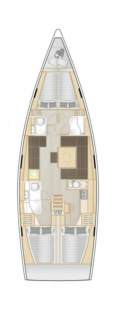 Hanse Hanse 458 a louer à Lefkáda