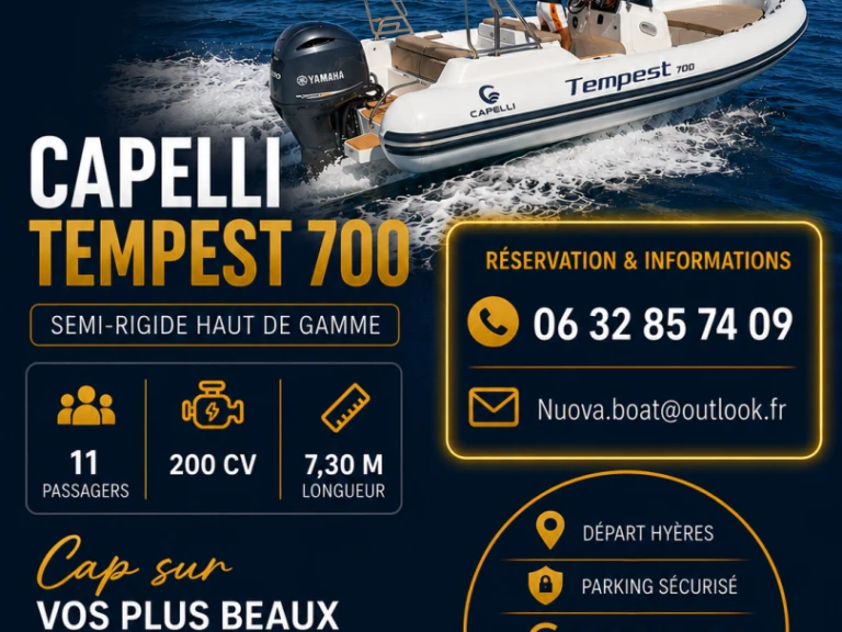 Semi-rigide à louer à Hyères au meilleur prix