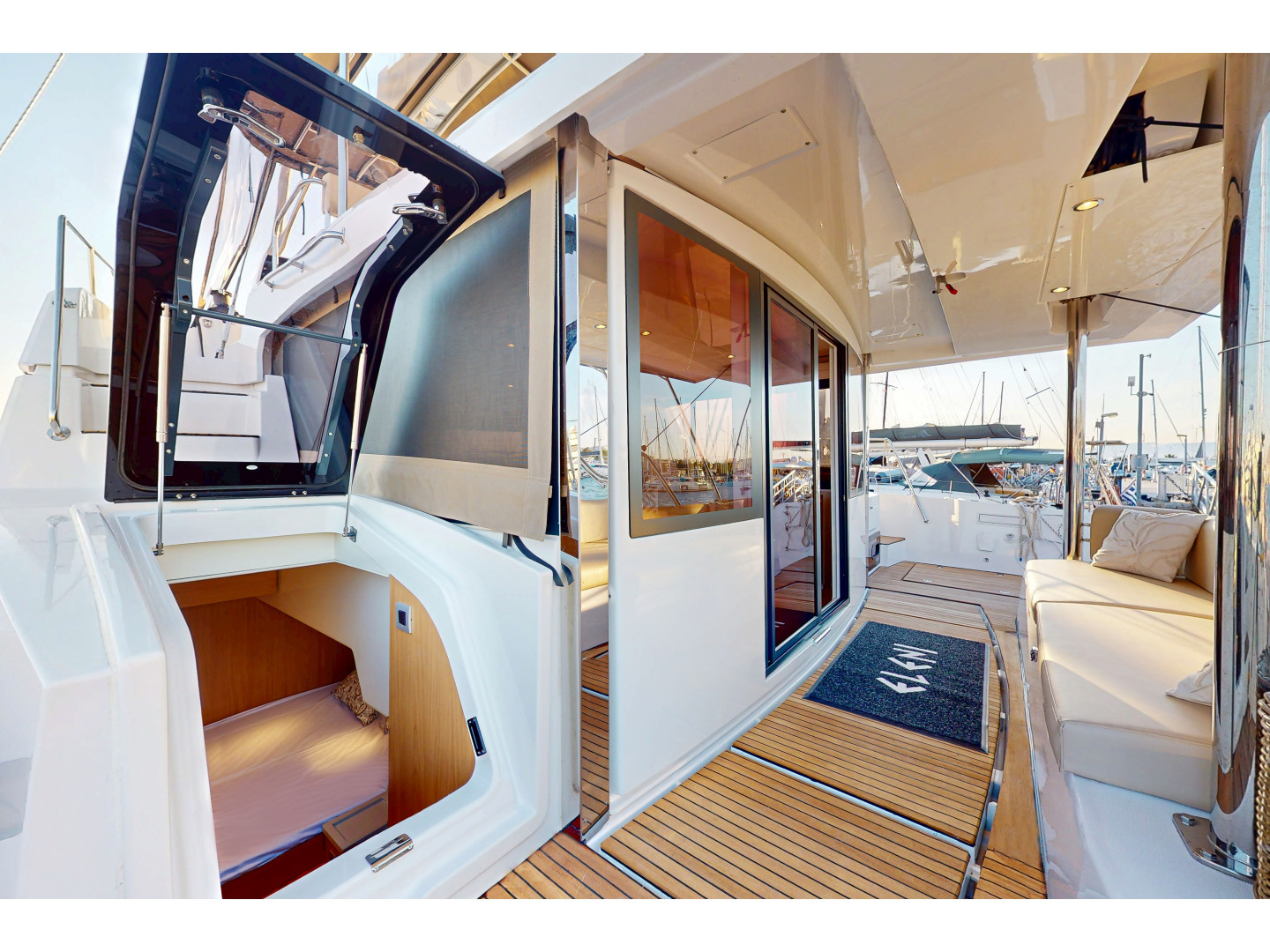 Bali 4.6 eco solar catamaran charter at D-Marin Lefkas Marina, Greece