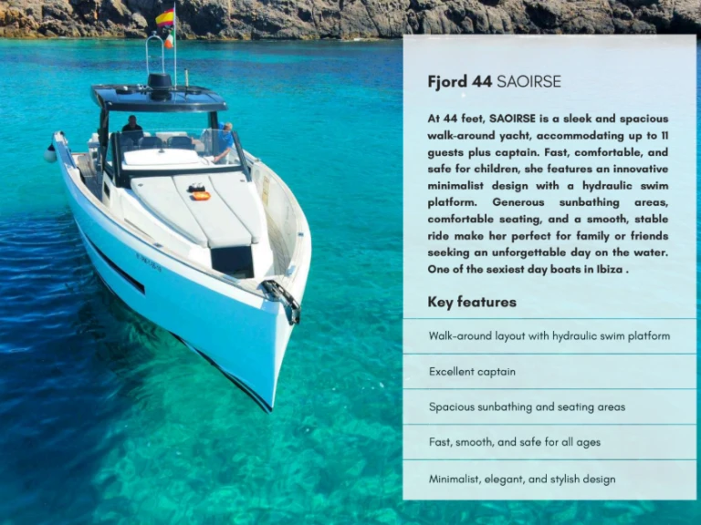 Location à Santa Eulària des Riu - Fjord Fjord 44 Open sur SamBoat