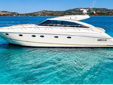 Princess Princess V53 charter bareboat or skippered in  Port of Cannigione