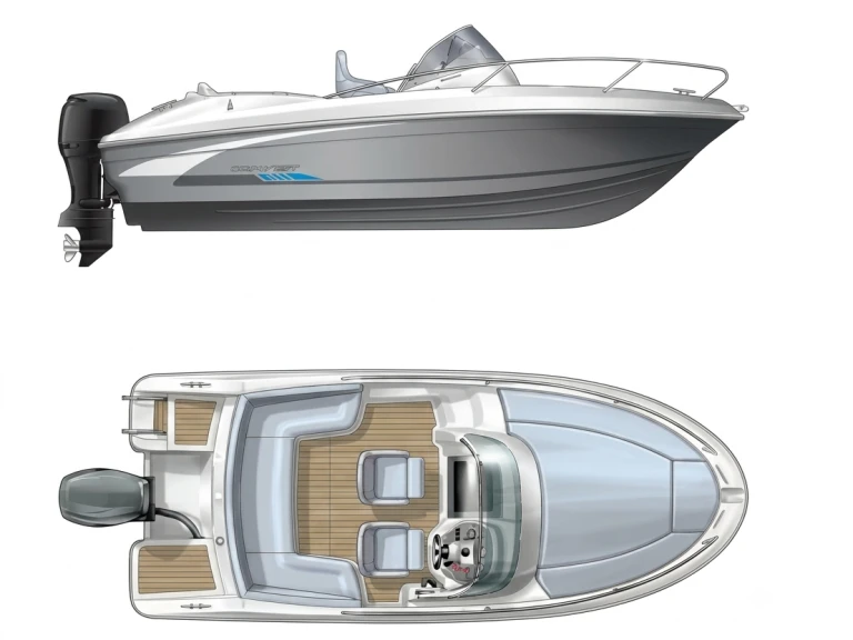 Location Bateau à moteur à Saint-Raphaël - Bénéteau Flyer 6.6 SUNdeck