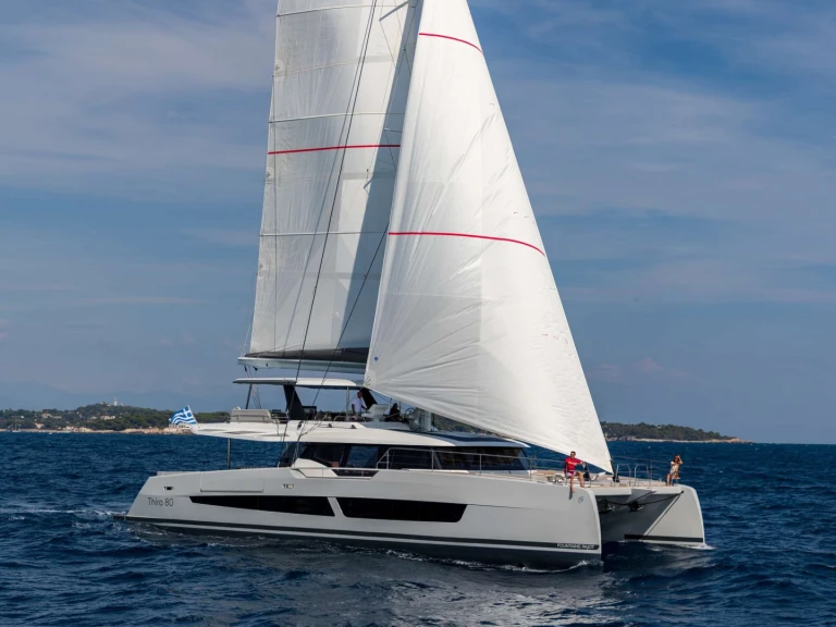 Fountaine Pajot Fountaine Pajot Thira 80 a louer à Néa Péramos