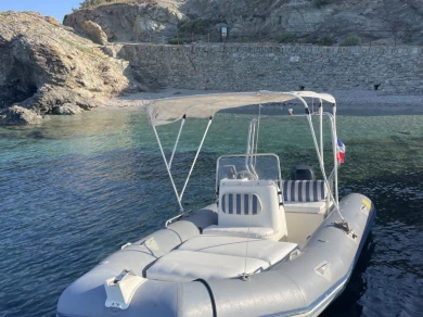 Bareboat Rental RIB Zodiac with a boat licence