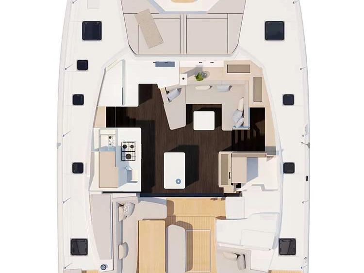 Location bateau Sibenik pas cher Fountaine Pajot FP 44 Quatuor - 4 + 2 cab.