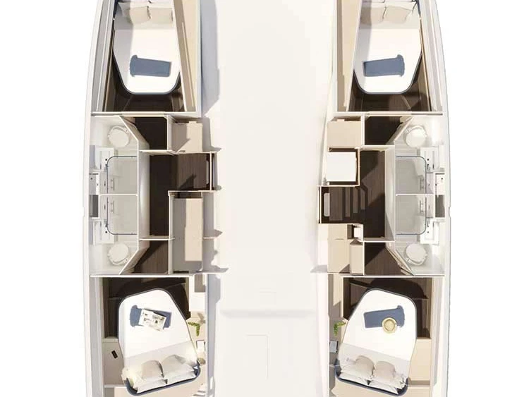 Location bateau Sibenik pas cher Fountaine Pajot FP 44 Quatuor - 4 + 2 cab.