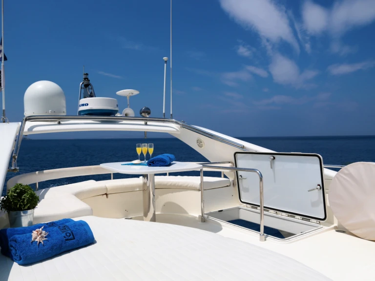 Location Bateau à moteur à Paros (Ile) - Ferretti Ferretti 550