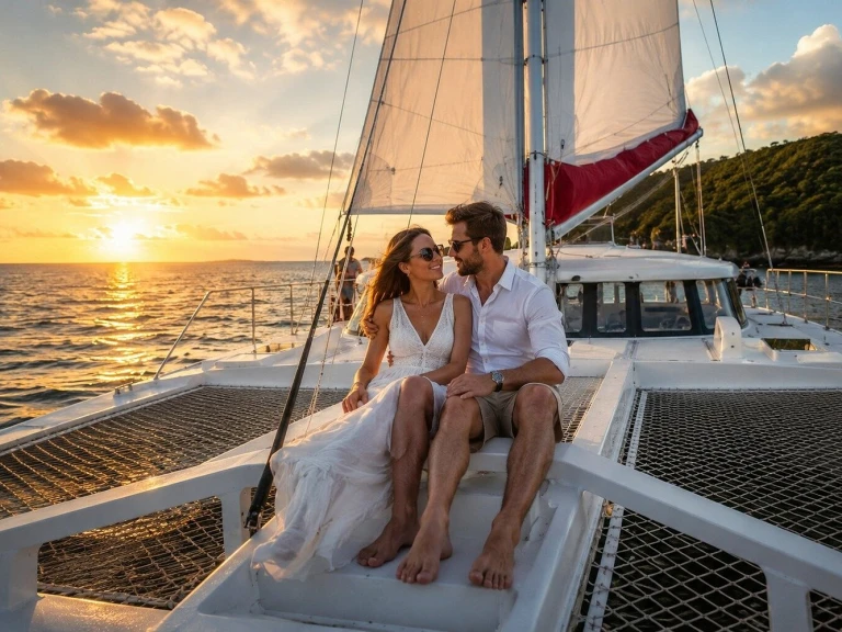 Location Catamaran Custom Made avec permis