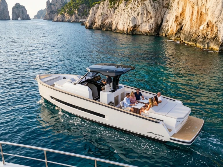 Louer Bateau à moteur avec ou sans skipper Gozzo à Sorrento