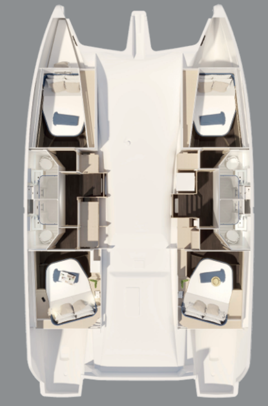 Fountaine Pajot Fountaine Pajot FP 44 Quatuor ELECTRIC - 4 + 1 cab. a louer à Seget Donji