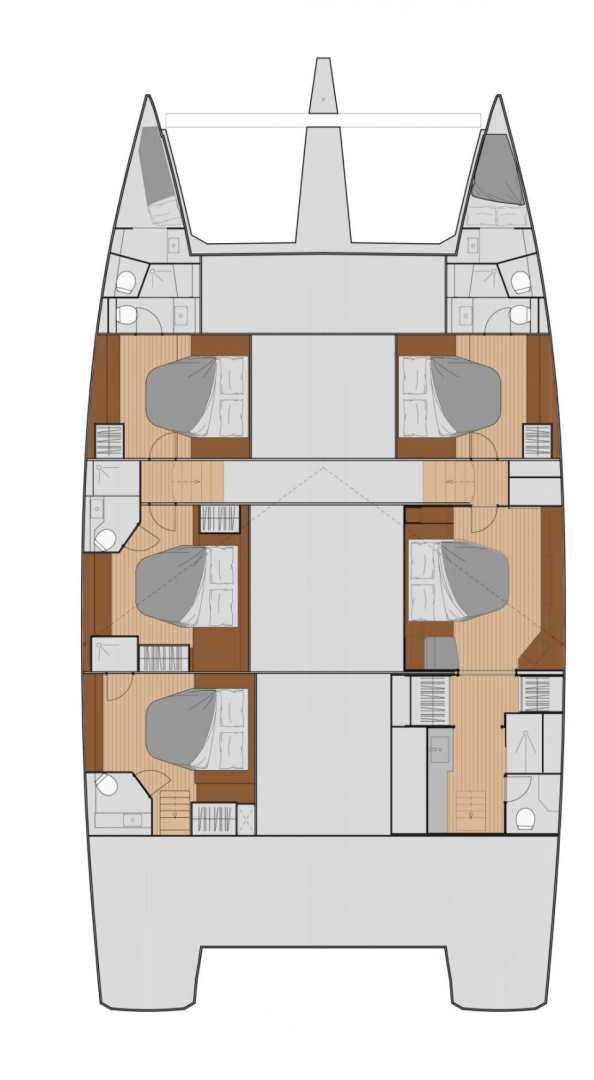 Fountaine Pajot Fountaine Pajot Samana 59 - 5 + 2 cab. a louer à Álimos
