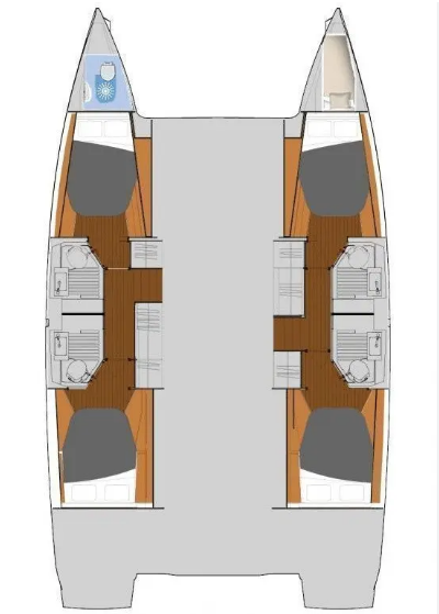 Catamaran à louer à Nikiána au meilleur prix