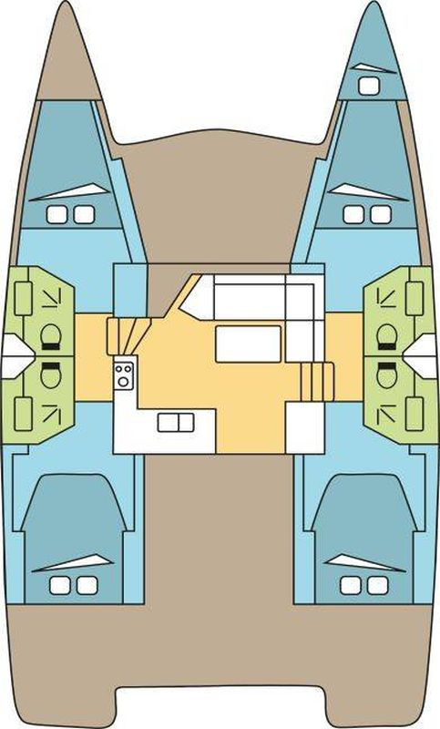 Location Catamaran à Parham Town - Fountaine Pajot Isla 40