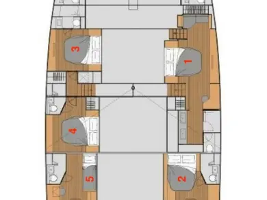 Location Catamaran à Bodrum - Fountaine Pajot Fountaine Pajot Alegria 67 - 5 + 2 cab.