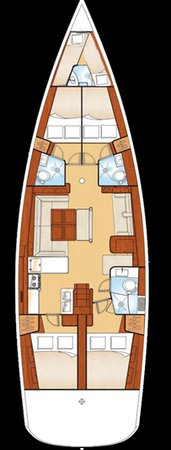 Bénéteau Oceanis 54 a louer à Páleros