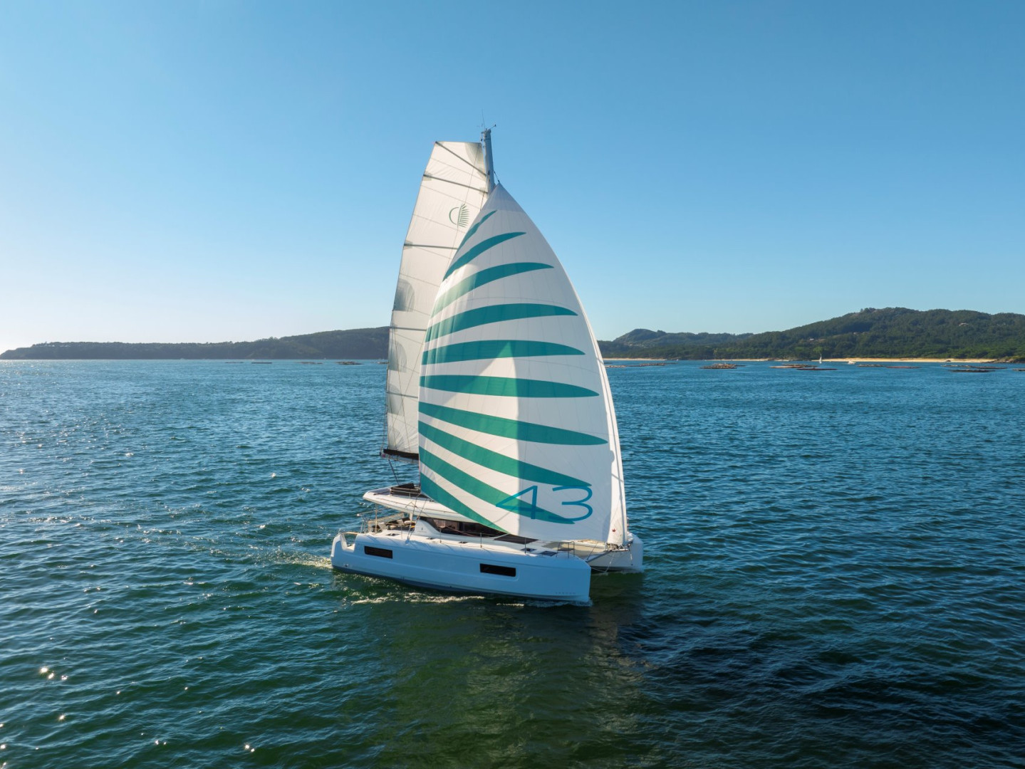 Lagoon 43 eco solar catamaran charter in Kos, Greece