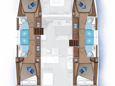 Location bateau Eden Island pas cher Lagoon 46