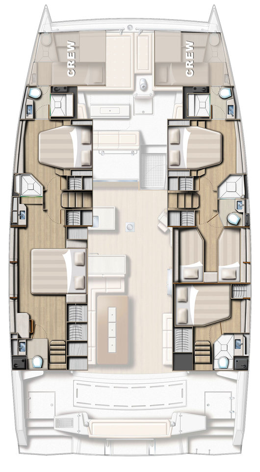Location Catamaran à Kaštela - Bali Bali 5.4