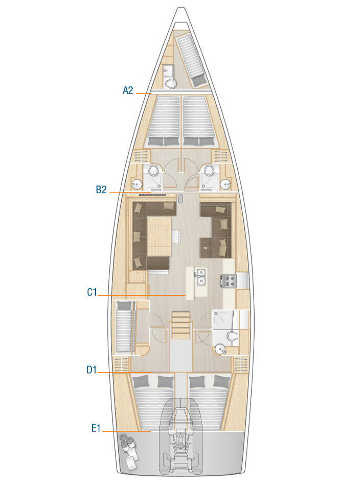 Louez un Hanse Hanse 588 à Seget Donji