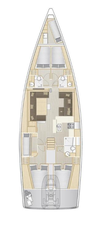Location bateau Hanse Hanse 588 à Seget Donji sur Samboat