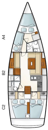 Location bateau Pula pas cher Hanse 430 E
