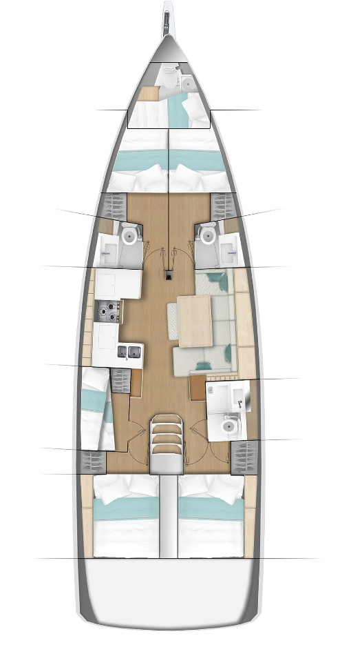 Location à Procida - Jeanneau Sun Odyssey 490 sur SamBoat
